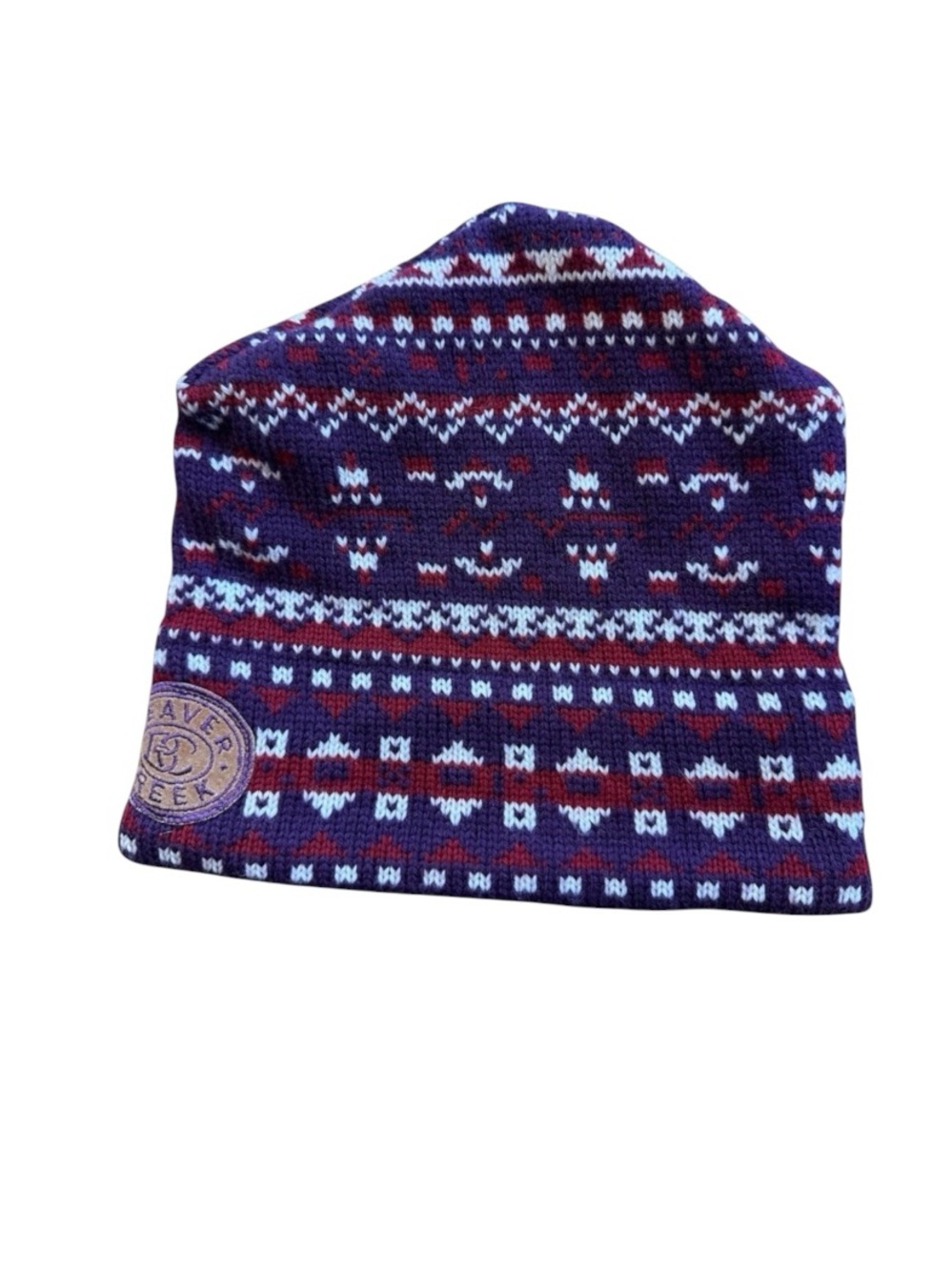 Merkley Virgin Wool Fair Isle Beanie Made in Canada Winter Beaver Creek Hat Warm